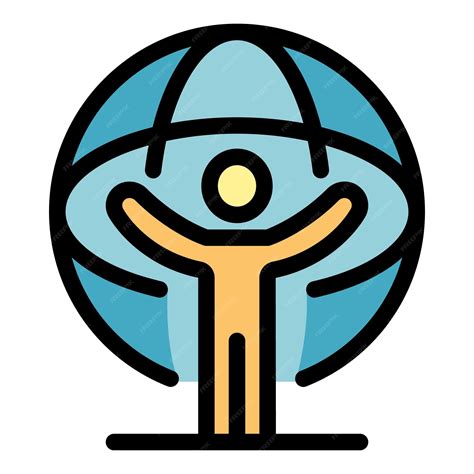 Premium Vector Human Earth Gravity Icon Outline Human Earth Gravity