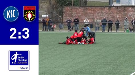 EnBW Oberliga B Junioren Karlsruher SC II 2 3 SG Sonnenhof