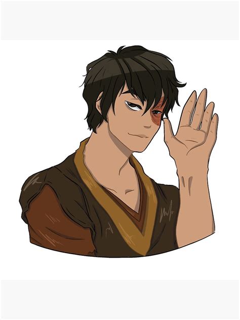 Hello Zuko Here Sticker By Gonzotrash Redbubble