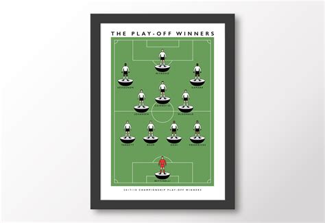 Fulham The Play Off Winners 17 18 Poster Matthew J I Wood Design