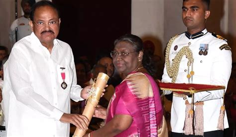 President Draupadi Murmu Honors Notable Personalities With Padma Awards