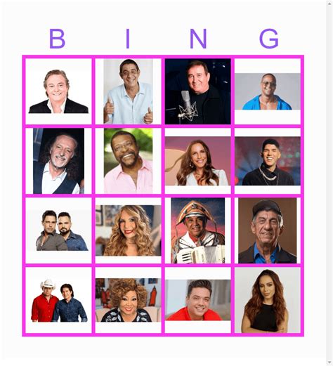 BINGO MUSICAL Bingo Card