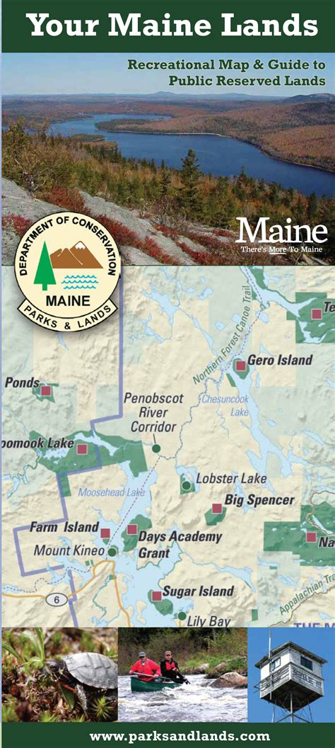 Free map details Maine's Public Reserved Lands – Maine Travel Maven