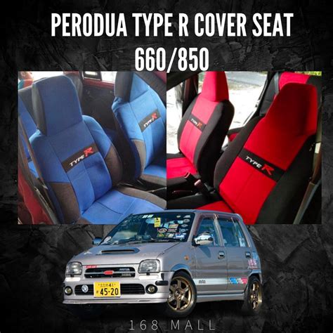 Perodua Kancil Type R Seat Cover Full Set Front Rear