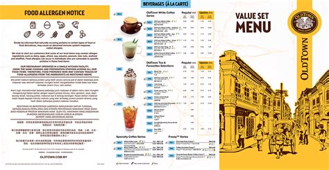 Menu Oldtown White Coffee On Behance