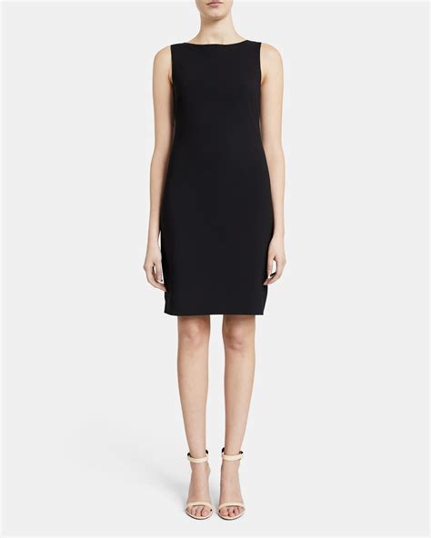 Sevona Stretch Wool Sheath Dress Theory Outlet