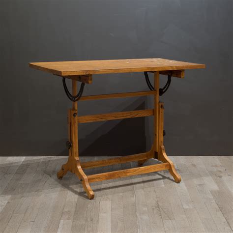 Antique Adjustable Wood Drafting Table c.1940 | S16 Home