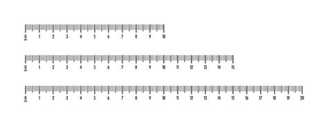 Realistic black centimeter scale for measuring Vector Image