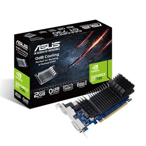 Asus Geforce Gt 730 2gb Gddr5 Low Profile Graphics Card For Silent Htpc