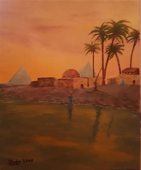 Nile River Painting at PaintingValley.com | Explore collection of Nile ...