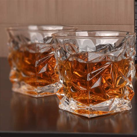 2Pcs Bourbon Crystalize Glasses Sets - SHIVA