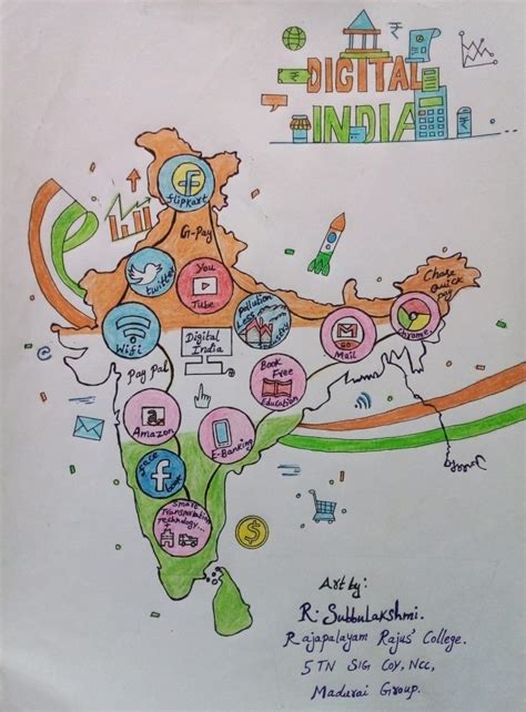 Digital India drawing – India NCC