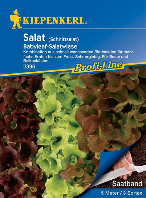 Kiepenkerl Schnittsalat Babyleaf Mischung Saatband 1 Packung