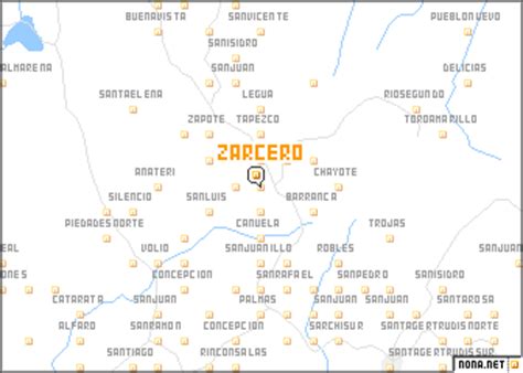 Zarcero (Costa Rica) map - nona.net