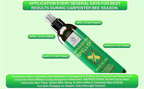 Donaldson Farms Carpenter Bee Repellent Spray 8oz All Natural For Outdoor Wood