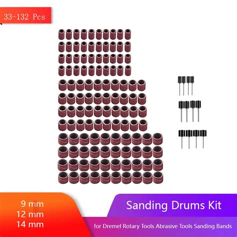 Sanding Drums Kit Inch Sanding Mandrel For Dremel Rotary