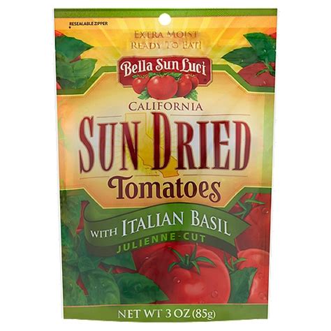 Bella Sun Luci Julienne Cut California Sun Dried Tomatoes With Italian Basil 3 Oz The Fresh