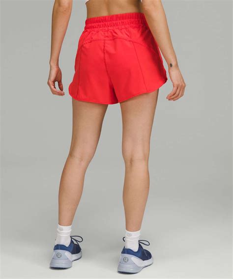 Lululemon Track That High Rise Lined Short 3 Love Red Lulu Fanatics