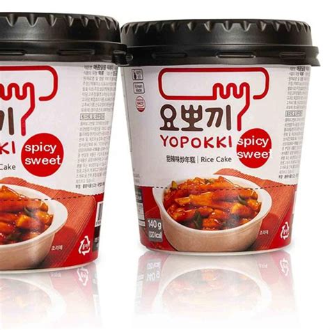 Tteokbokki Korean Rice Cake Instant 10oz 140g Pack Of 2 Spicy And Sweet Sauce