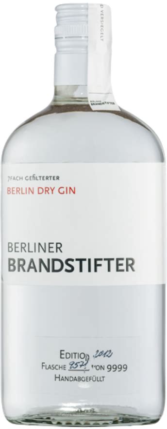 Berliner Brandstifter Dry Gin Wein Von Salis