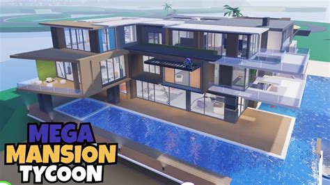 Mega Mansion Tycoon Tropical House For Building In Roblox Youtube