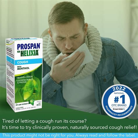 Prospan 100ml Helixia Ivy Leaf Extract Relieves Cough Loosens Mucus And Phlegm