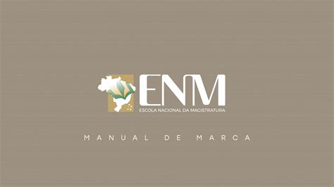 Manual De Marca Escola Nacional Da Magistratura ENM On Behance