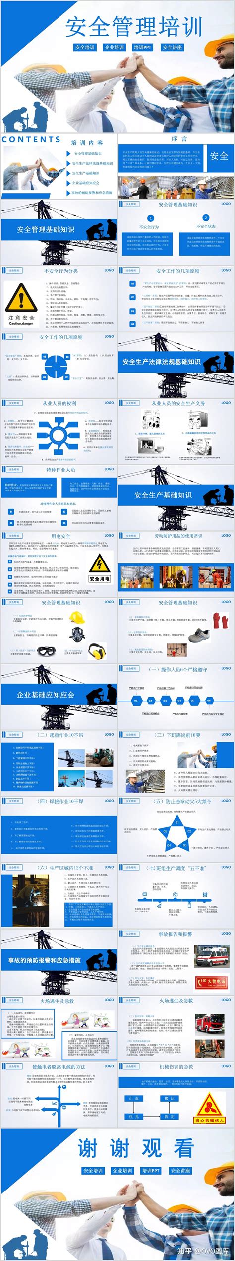 安全生产安全教育培训动态ppt模板 知乎