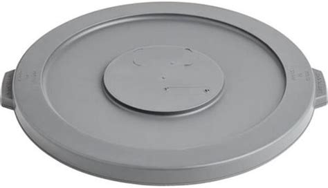 10 Gallon Gray Round Commercial Trash Can Lid - Major Supply Corp