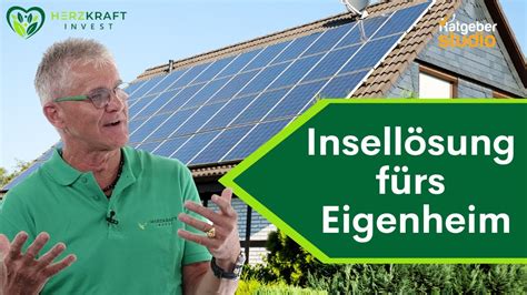 PV Investment auf dem Eigenheim mit Stromspeicher als Insellösung für