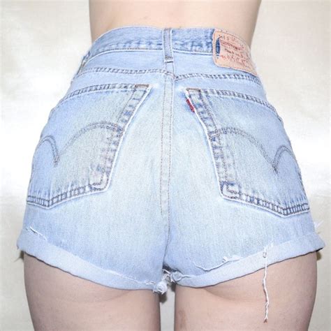 Vintage S Distressed Denim High Waisted Levi S Shorts