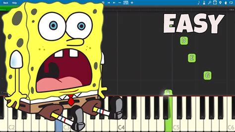 How To Play The Spongebob Squarepants Theme Song Easy Piano Tutorial Youtube