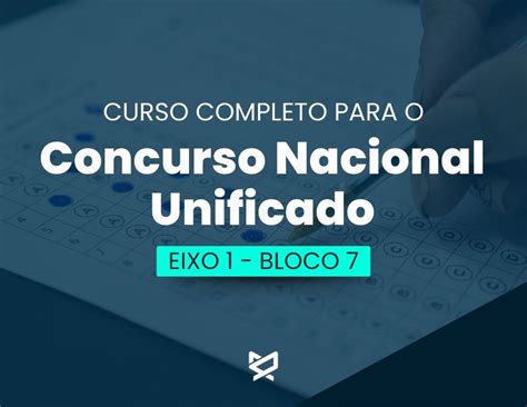 Cnu Edital Para O Bloco E Curso Completo Para O Eixo