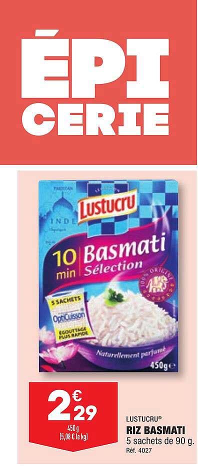 Promo Lustucru Riz Basmati Chez Aldi ICatalogue Fr