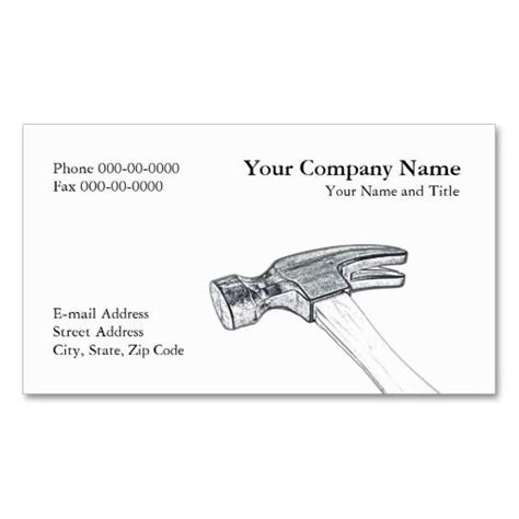 Carpenter Business Cards: Make a Lasting Impression with Your ...