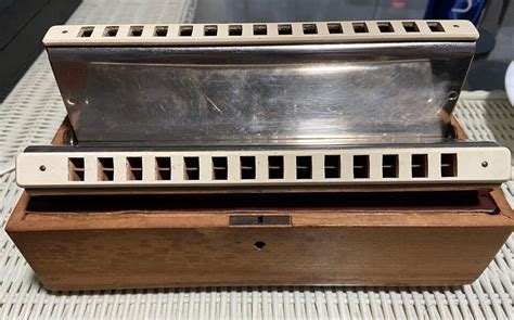 Used M Hohners Chromatica Np 265 Double Bass Harmonica Ebay