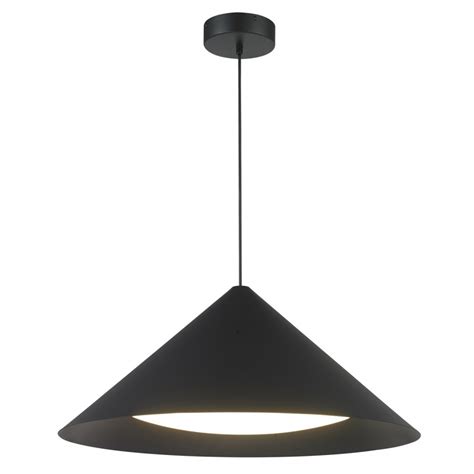 Lampa wisząca triangolo led czarna 65 cm ST 12668P L SuperWnetrze pl