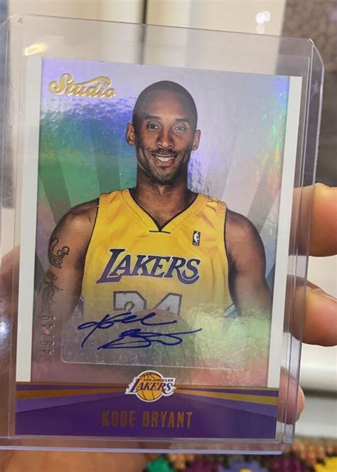 Panini Studio Signatures Kobe Bryant Lakers Rare Ebay