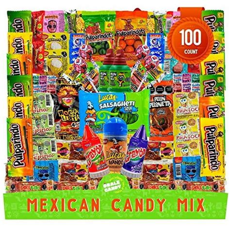 Mexican Candy Mix Assortment Dulces Mexicanos Includes Mango Salsaghetti Peloneta Pelon