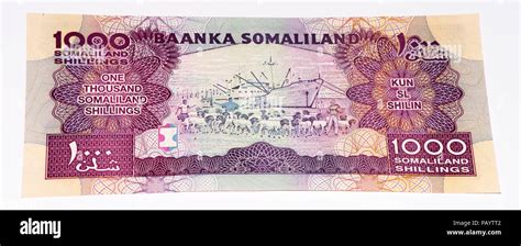 1000 Somali Shilings The National Currency Of Somalia Stock Photo Alamy