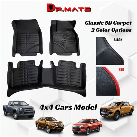 Dr Mats Classic 5D Carpet 4X4 Cars Triton Ranger Navara Hilux Dmax Car