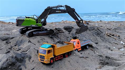 Excavator Dump Truck Truk Oleng Dan Truk Pasir Muat Pasir Rc