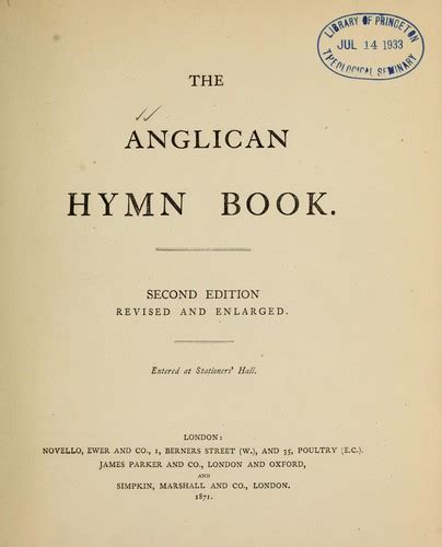 The Anglican Hymn Book Open Library