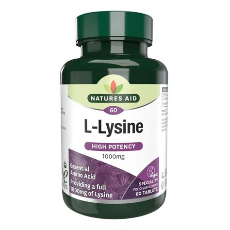 Natures Aid L Lysine Vegan From Natures Aid Uk