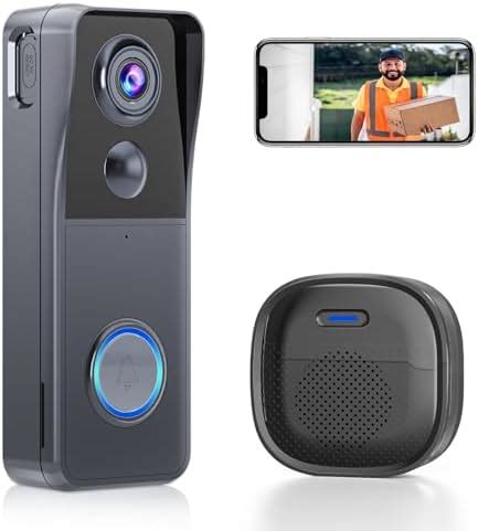 XTU Wireless WiFi Video Doorbell Camera With Chime 2K HD Smart Video