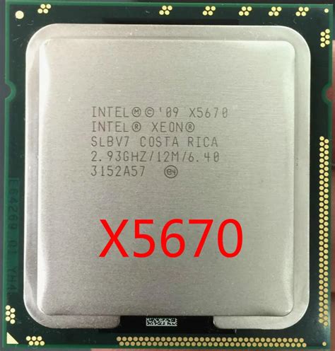 Intel Xeon X5670 12M Cache 2 93 GHz 95W 6 40 GT S Intel QPI LGA1366