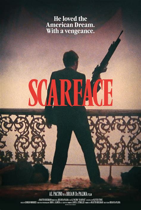 Movie Poster Movement Scarface By Silver Ferox Design