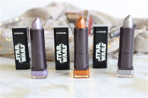 CoverGirl Star Wars Lipstick Swatches + Mascara Review | Slashed Beauty