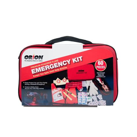 Orion Safety Products Premium Flare Emergency Kit 60 Piece 8907 The