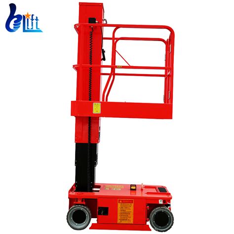 Ce Iso Certificated Vertical Mast Scafolding Lifter Electirc Hand Lift